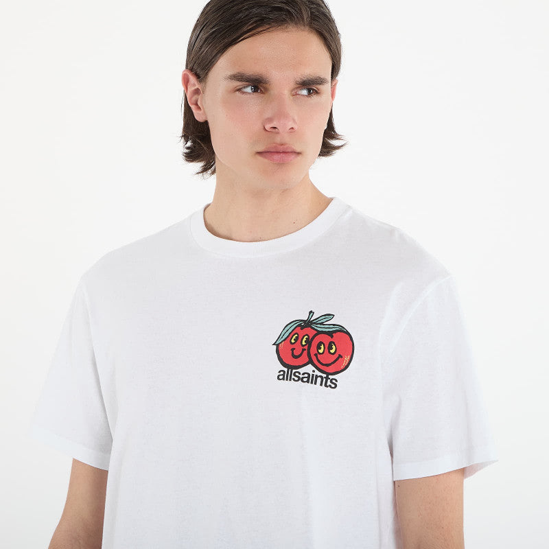 AllSaints Mutual Ss Crew T-Shirt Ashen White
