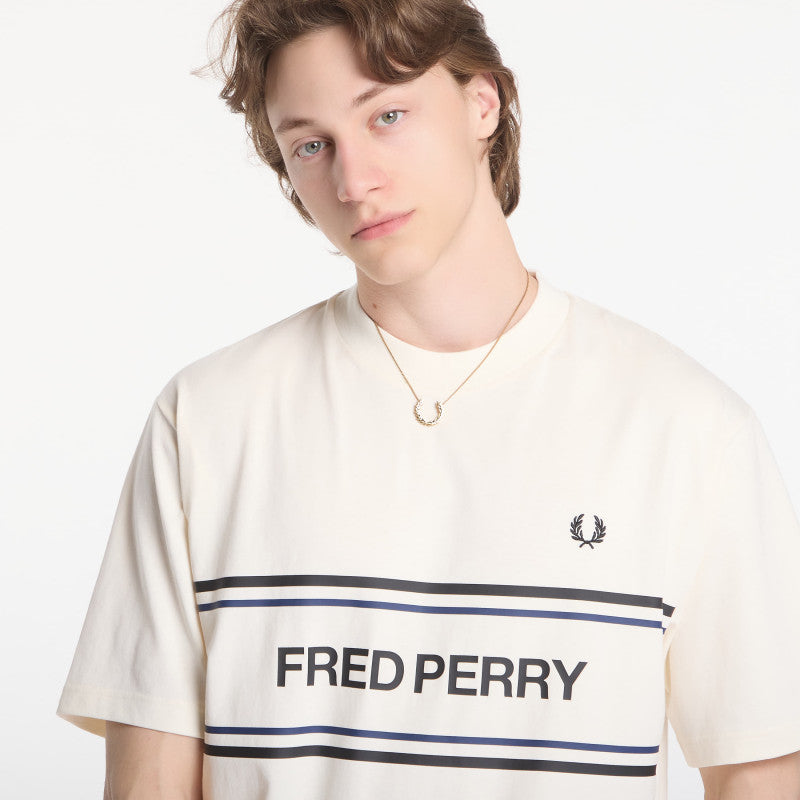 Fred Perry Fred Perry Graphic T-Shirt Beige
