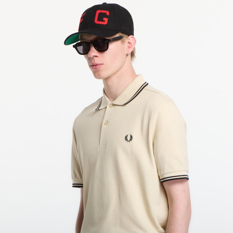 Fred Perry Twin Tipped Fred Perry Shirt Ecru