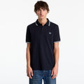 FRED PERRY Twin Tipped Fred Perry Shirt Navy