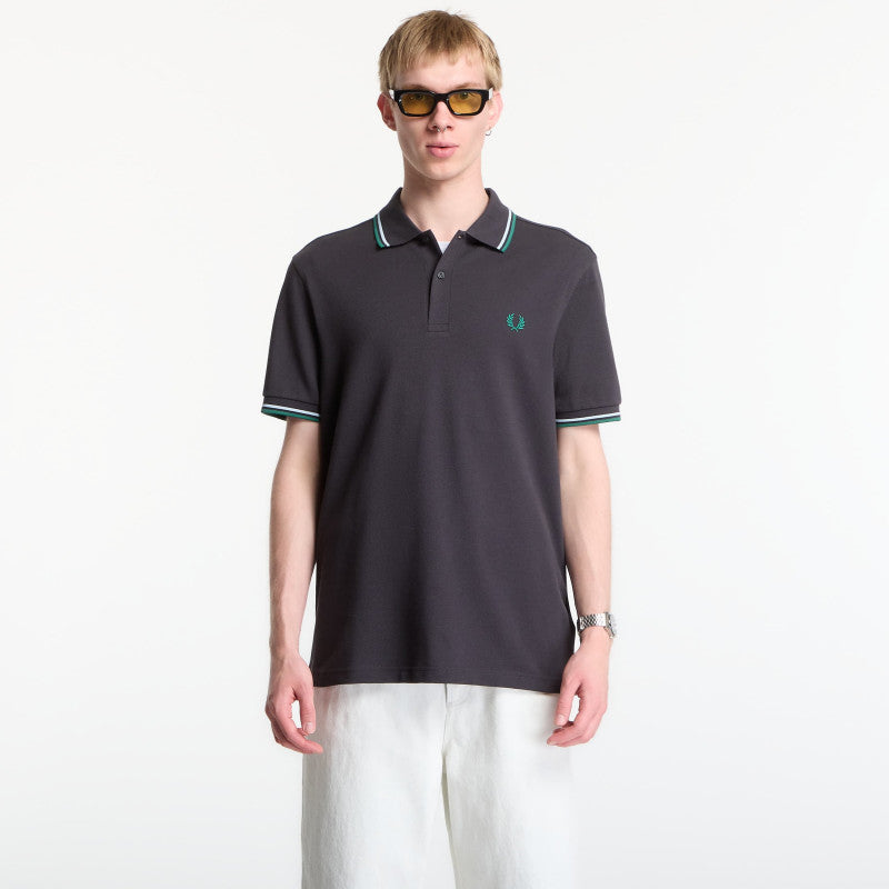 Fred Perry Twin Tipped Fred Perry Shirt Anchor Grey