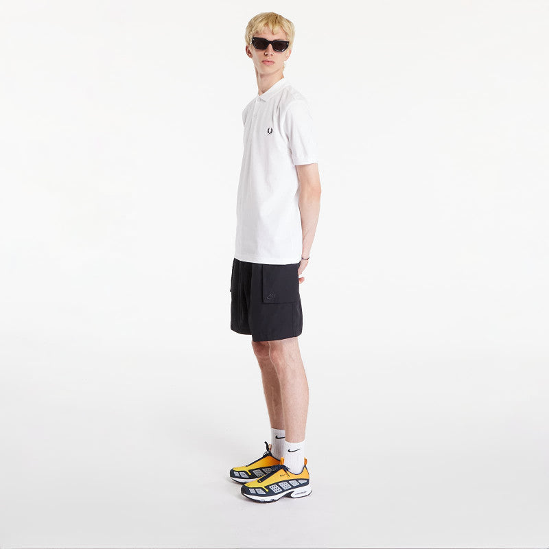 FRED PERRY Plain Polo Short Sleeve Tee White