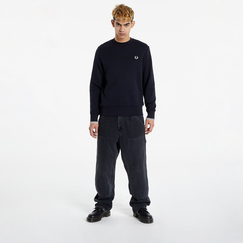 FRED PERRY Crewneck Sweatshirt Navy