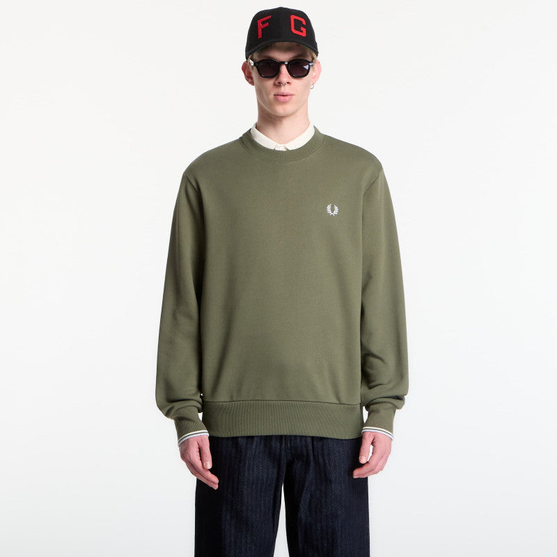 Fred Perry Crew Neck Sweatshirt Green