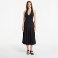 Sukienka Michael Kors Stretch Matte Jersey Halter Midi Dress Black