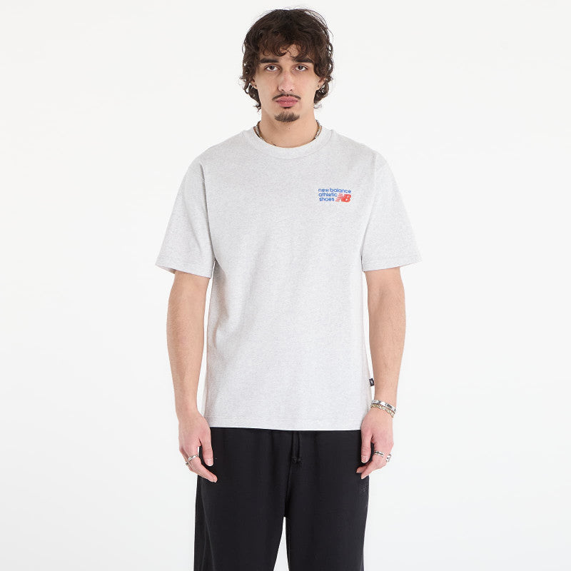 New Balance Athletics Premium Logo T-Shirt Ash Heather