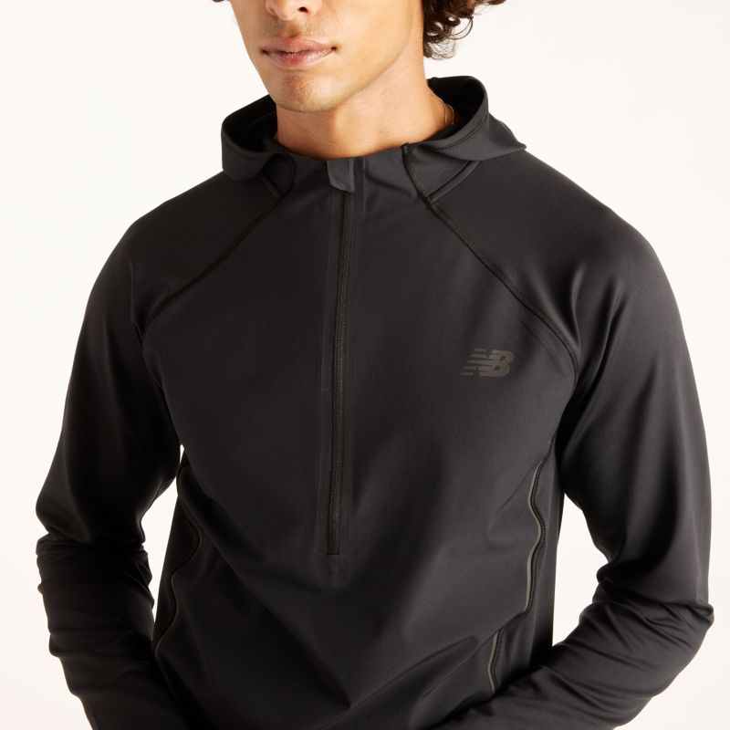 New Balance Reflective n Hoodie Black/ Black Reflective