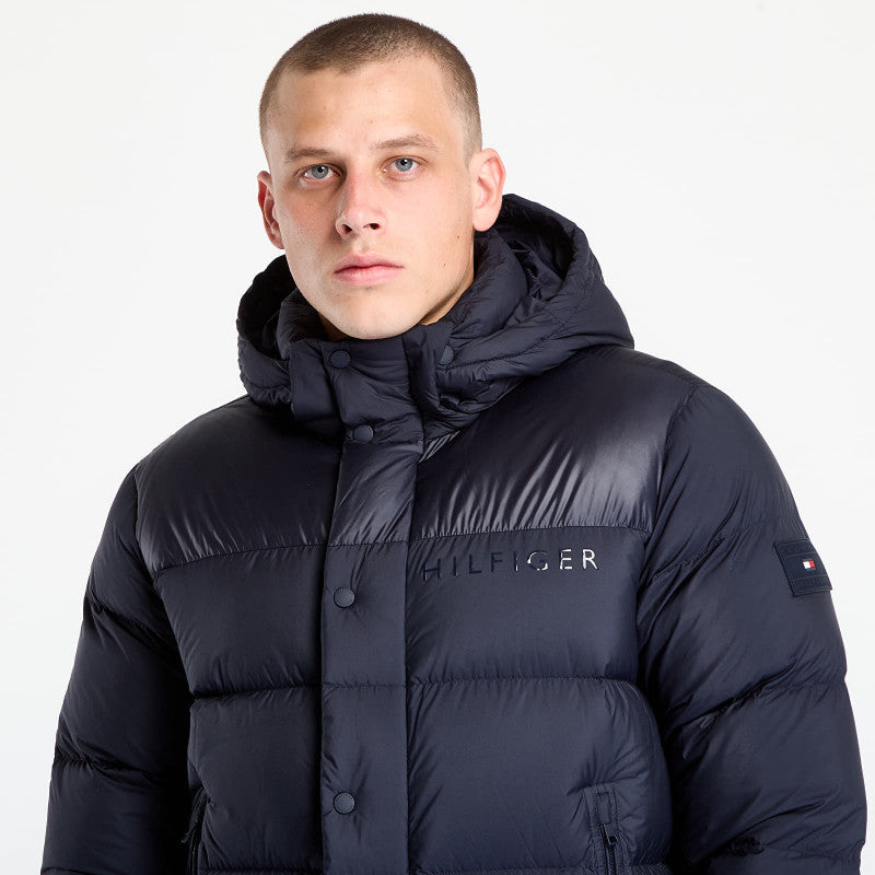 Tommy Hilfiger Mix Down Hooded Puffer Desert Sky