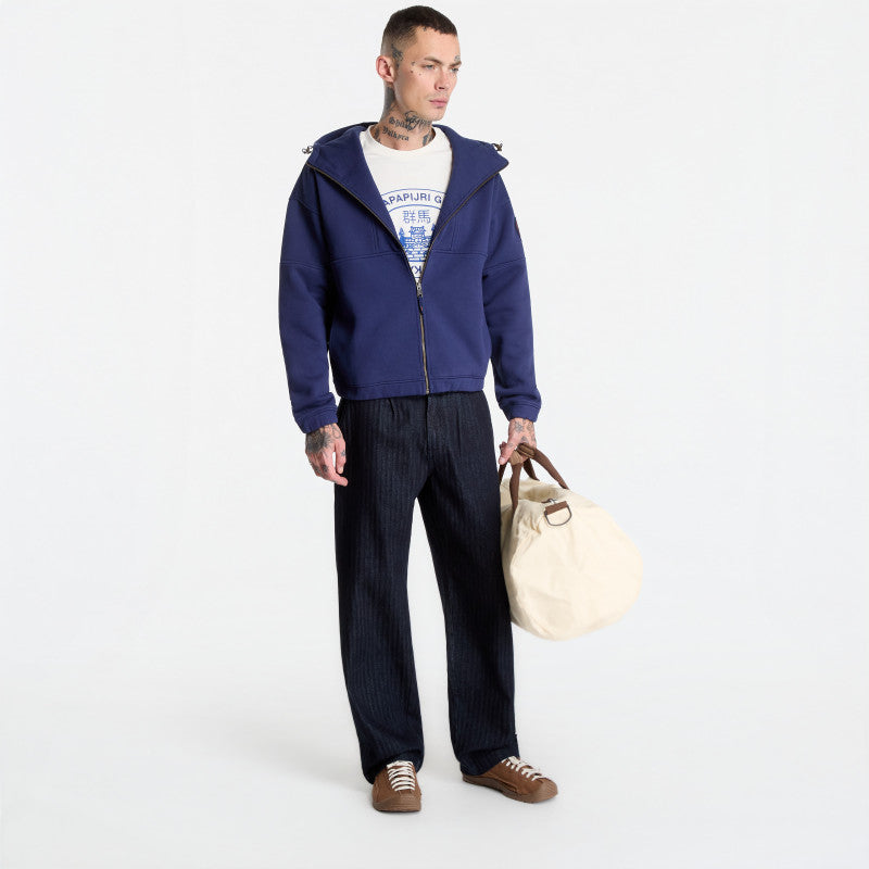 Napapijri Bloom Full-Zip Hoodie Blue Academy