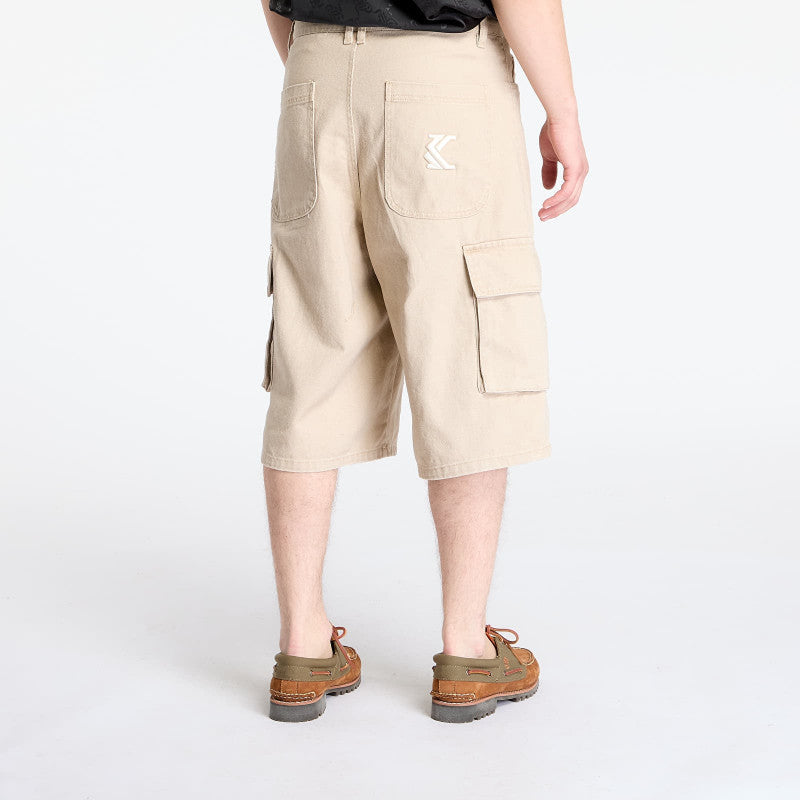 Karl Kani Og Baggy Twill Shorts Beige