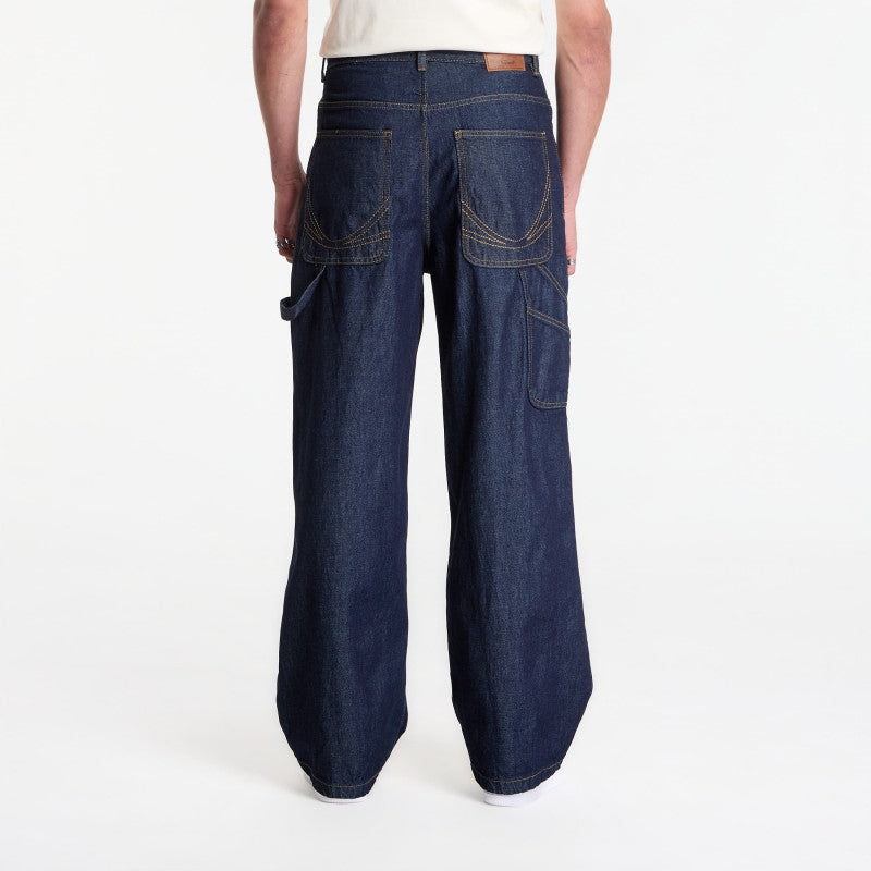 Jeansy Karl Kani Og Rinsed Relaxed Baggy Workwear Jeans Blue