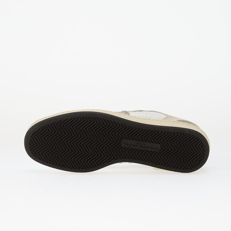 Philippe Model Pgal Low Man Veau Daim/ Blanc Noir