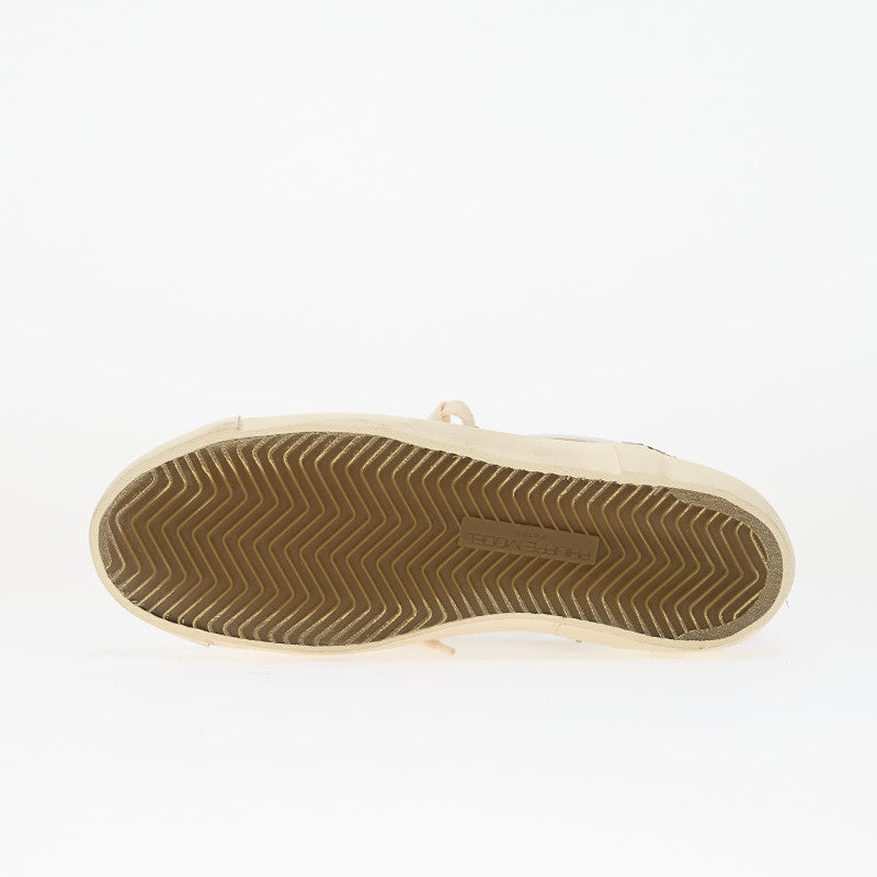 Philippe Model Prsx Low Woman Veau Leo/ Blanc Mud