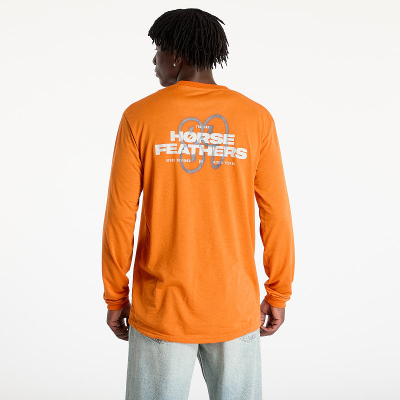Horsefeathers Fury Long Sleeve Bike Jersey Burnt Orange