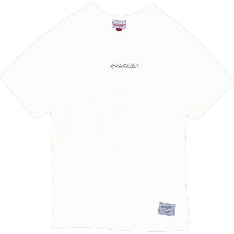 Mitchell & Ness Essentials Heavy Weight Tee White