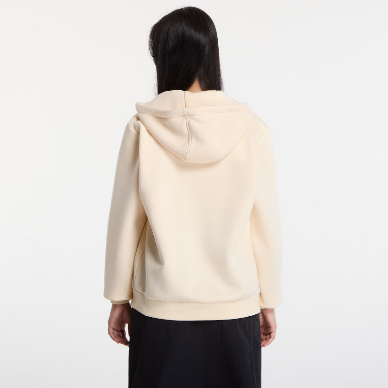 Urban Classics Fluffy Zip Hoody White Sand