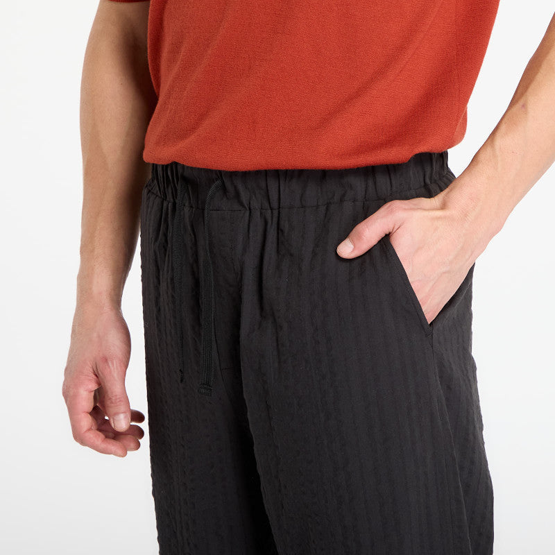Urban Classics Loose Seersucker Pants Black