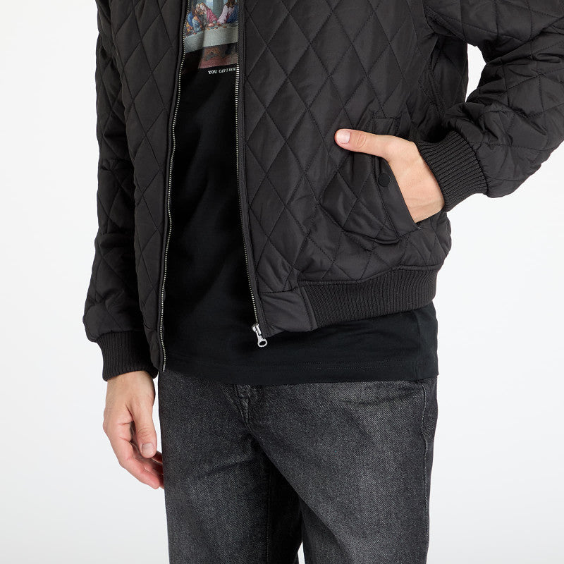 Urban Classics Diamond Quilt Nylon Jacket Black