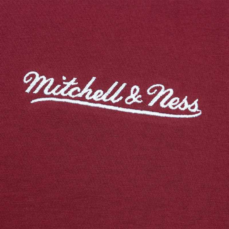 Mitchell & Ness Essentials Heavy Weight Tee Cabernet