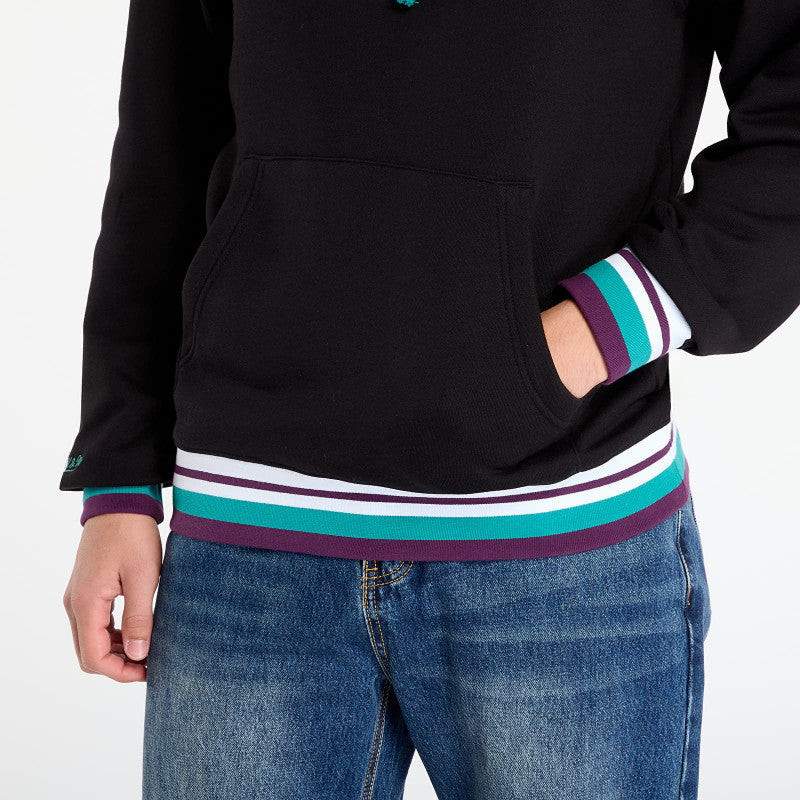 Mitchell & Ness NHL Playmaker Fleece Hoodie Vintage Logo Ducks Black