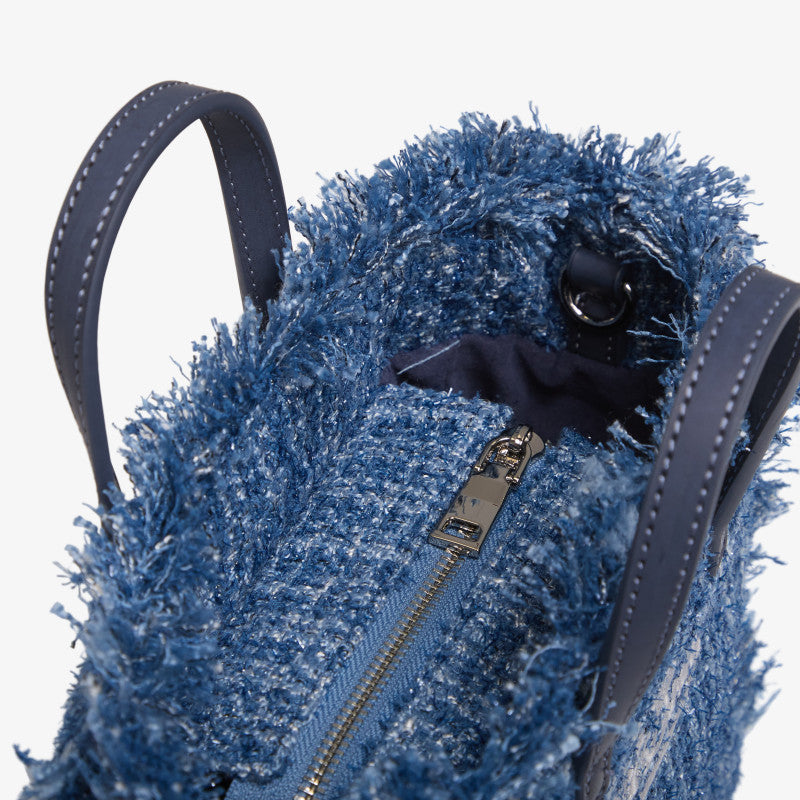 MC2 Saint Barth Vanity Mini Tweed N Bag Denim Blue