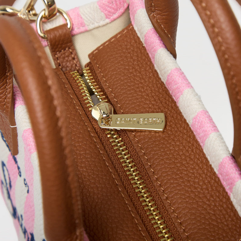 MC2 Saint Barth Vanity Bag Mini Bag HB Stripes Leather