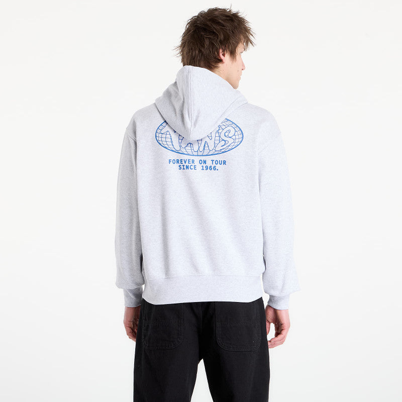 Vans World Tour Loose Full Zip Hoodie Light Grey Heather
