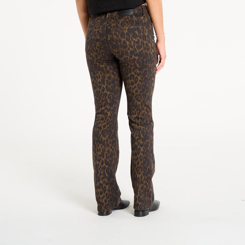 Jeansy AllSaints Haldan Slim Bootcut Leppo Brown