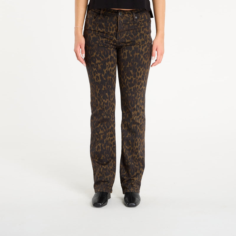 Jeansy AllSaints Haldan Slim Bootcut Leppo Brown