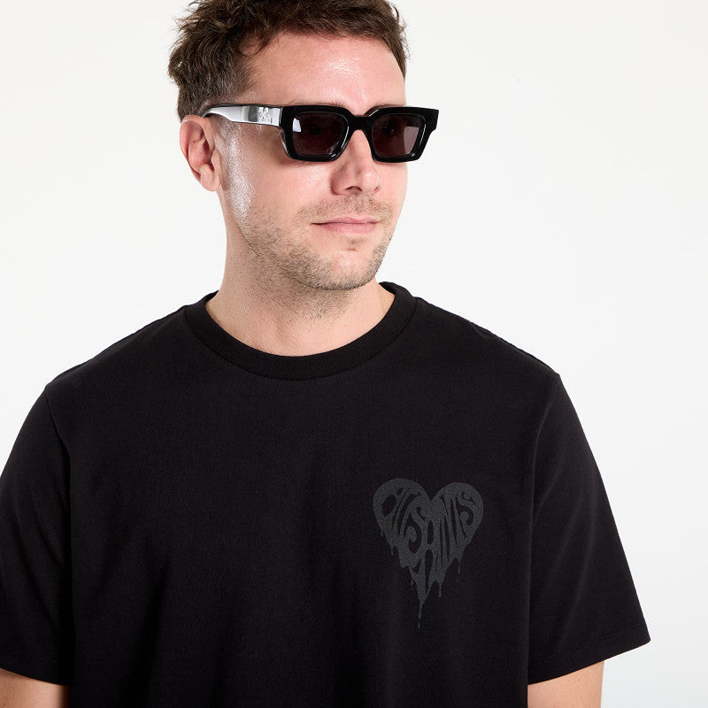 AllSaints Poster Graphic Boyfriend T-Shirt Black