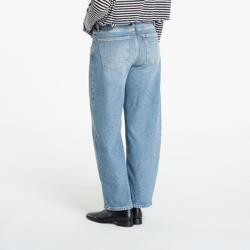 Jeansy AllSaints Sadie Barrel Leg Denim Jeans Washed Indigo