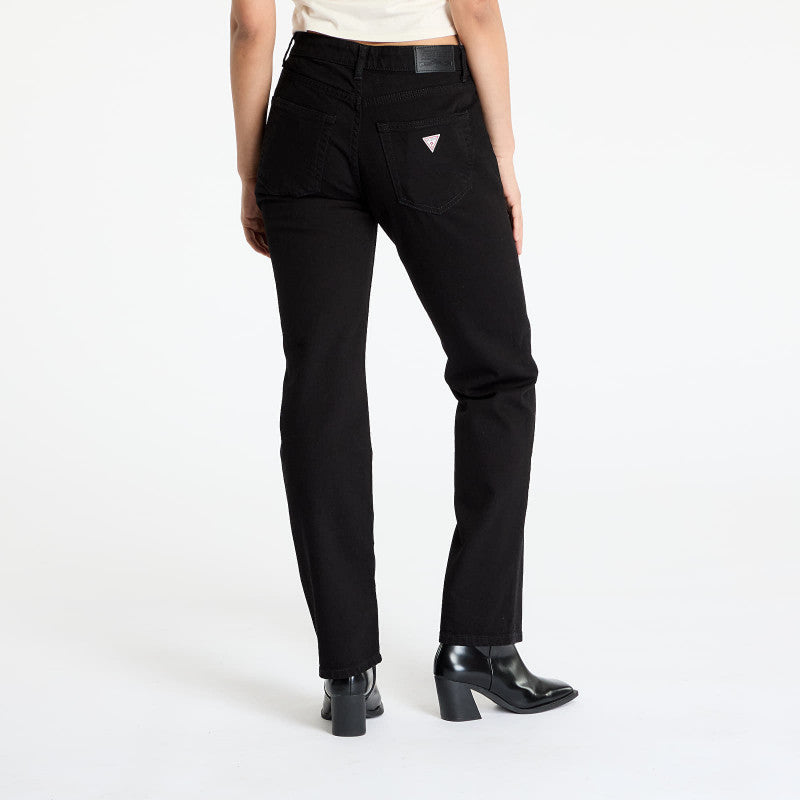 Guess JEANS G08 Women's Mid-Rise Straight Jeans Black Overdye