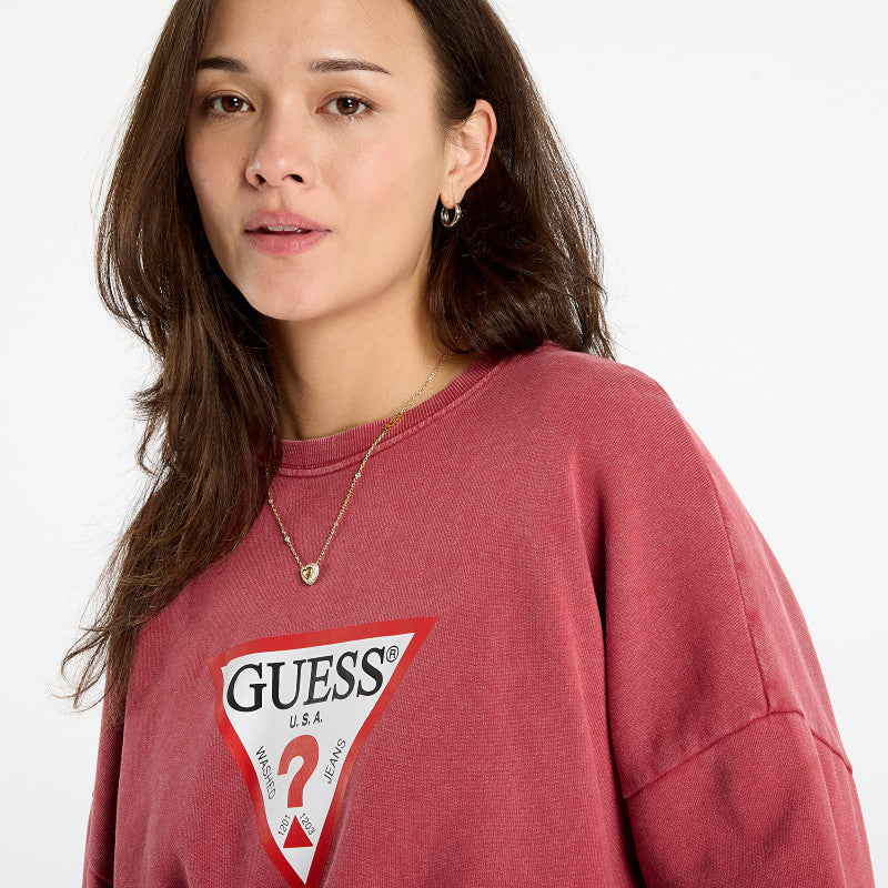 Guess Jeans Cn Os Iconic Tria Washed Red