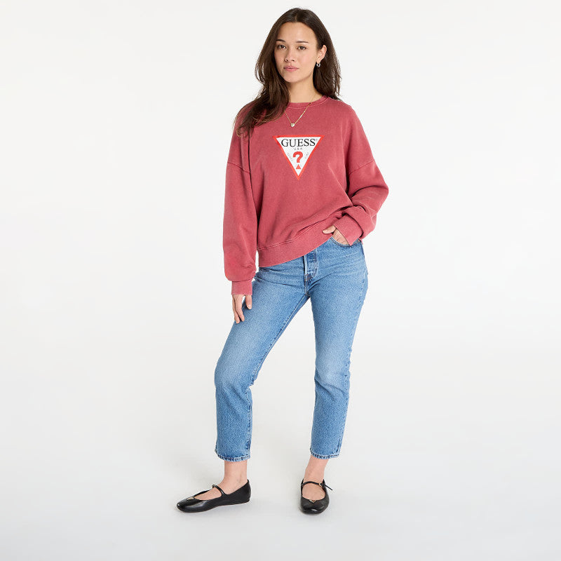 Guess Jeans Cn Os Iconic Tria Washed Red