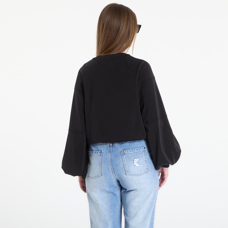 Guess Jeans Cn Mini 4G Logo Sweatshirt Jet Black