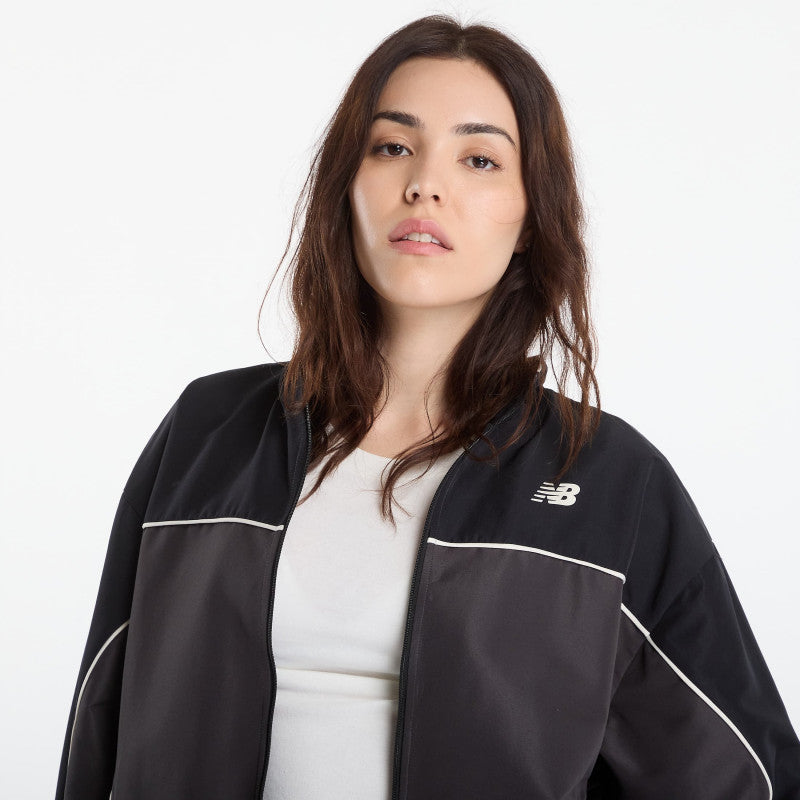 New Balance Trackside Woven Jacket Black Cement