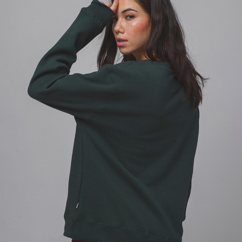 HUF 8-Bit WMNS Crewneck Dark Green