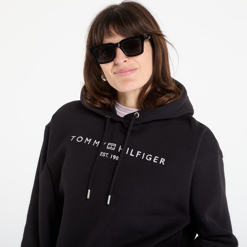 Tommy Hilfiger Corp Logo Mdrn Hoodie Black